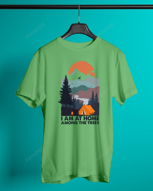 Deekarilio Flat Art Camping Among The Trees Essential T-shirt, Unisex T-Shirt